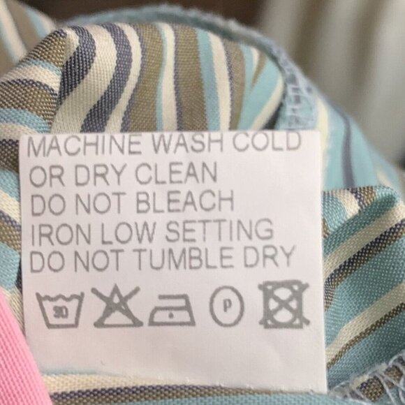 Judith LaCroix Size 44 Skirt Striped Blue White A Line Knee Length Womens - Picture 6 of 6